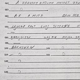 Eastern questionnaire, answ...