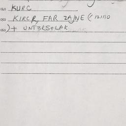 Eastern questionnaire, answ...