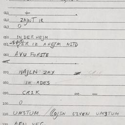 Eastern questionnaire, answ...