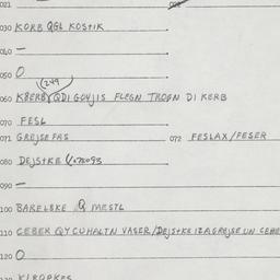 Eastern questionnaire, answ...