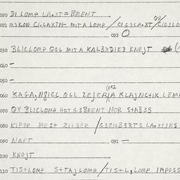Eastern questionnaire, answ...