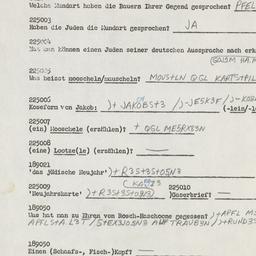 Western questionnaire, answ...