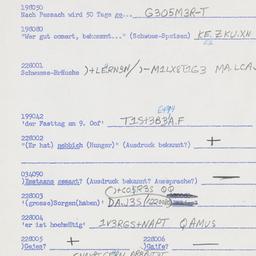 Western questionnaire, answ...