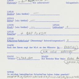 Western questionnaire, answ...