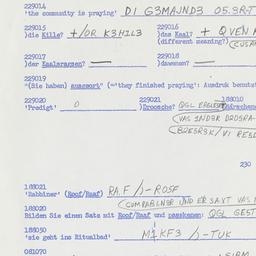 Western questionnaire, answ...