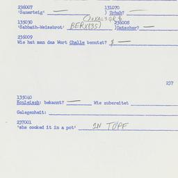 Western questionnaire, answ...