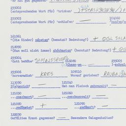 Western questionnaire, answ...