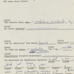 Western questionnaire, answ...