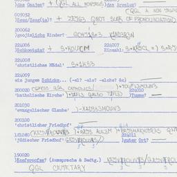 Western questionnaire, answ...