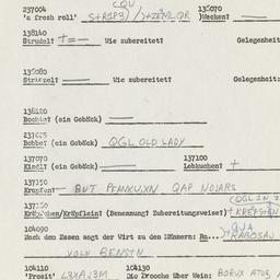 Western questionnaire, answ...