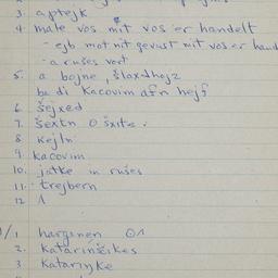 Eastern questionnaire, blue...