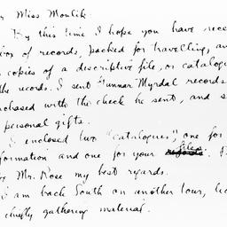 Letter from Sterling A. Bro...