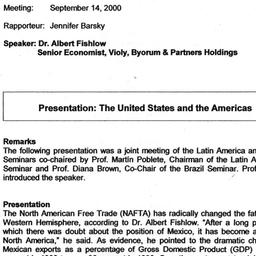 Minutes, 2000-09-14. Brazil...