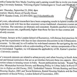 Announcements, 2004-09-23. ...