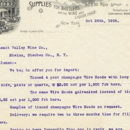 Budde & Westermann, letter