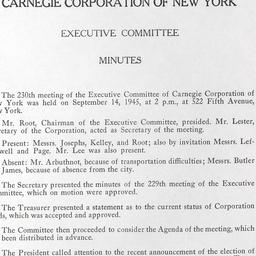 Executive Committee Meeting