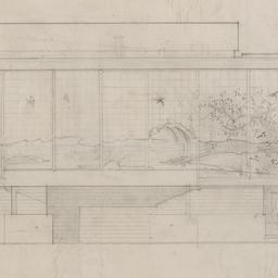 Dining room mural elevation