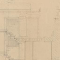 Stair hall sections, plans