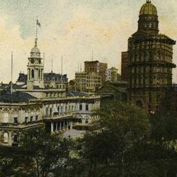 City Hall and Newspaper Row...