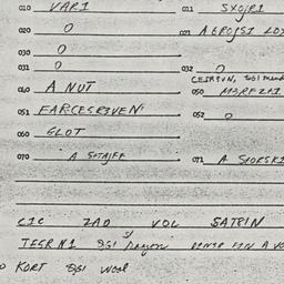 Eastern questionnaire, answ...