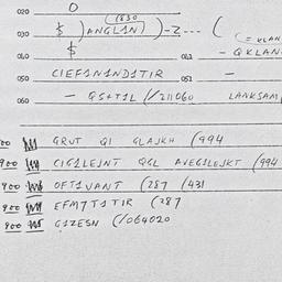Eastern questionnaire, answ...