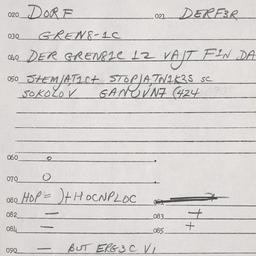 Eastern questionnaire, answ...