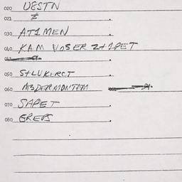 Eastern questionnaire, answ...