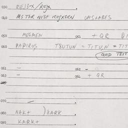 Eastern questionnaire, answ...