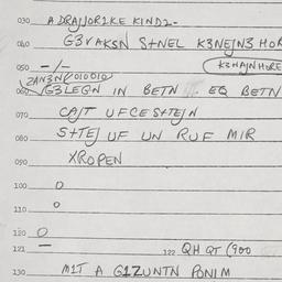 Eastern questionnaire, answ...