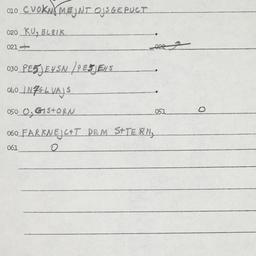 Eastern questionnaire, answ...