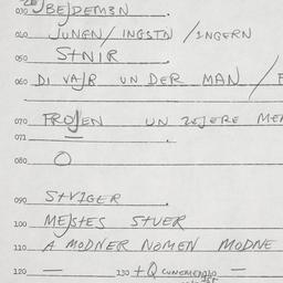 Eastern questionnaire, answ...