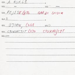 Eastern questionnaire, answ...
