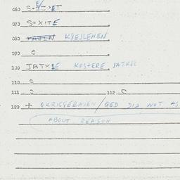 Eastern questionnaire, answ...