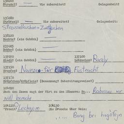 Western questionnaire, answ...
