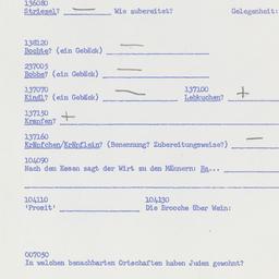 Western questionnaire, answ...