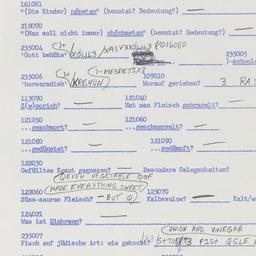 Western questionnaire, answ...