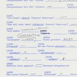 Western questionnaire, answ...