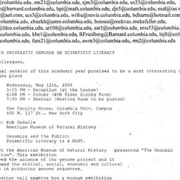 Announcements, 2004-05-12. ...