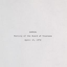 Meeting of the Board of Tru...