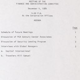Meeting of the Finance and ...