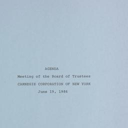 Meeting of the Board of Tru...