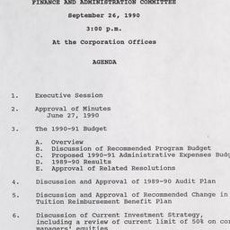 Meeting of the Finance and ...