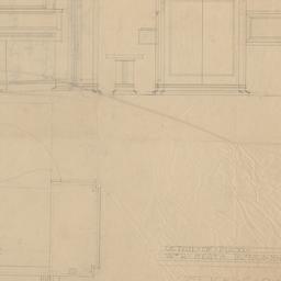 Piano case, bench elevation...