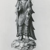 Gilt-bronze standing Bodhis...