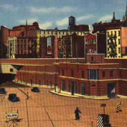 Entrance to Lincoln Tunnel,...