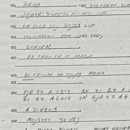 Eastern questionnaire, answ...
