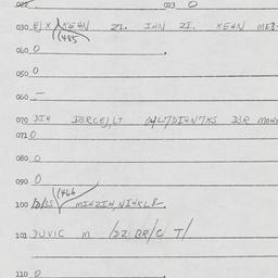 Eastern questionnaire, answ...