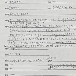 Eastern questionnaire, answ...