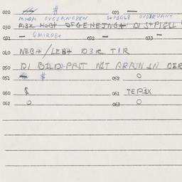 Eastern questionnaire, answ...