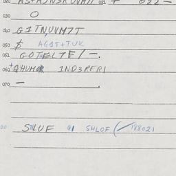 Eastern questionnaire, answ...